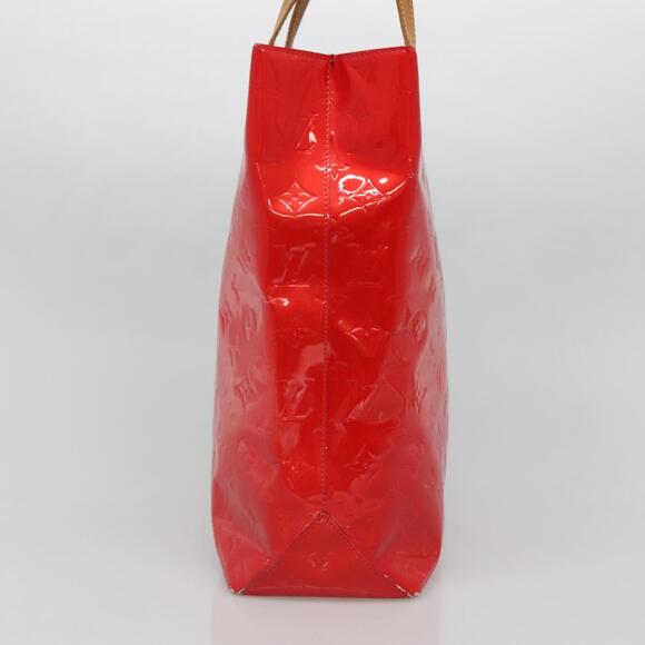 LOUIS VUITTON Monogram Vernis Reade MM Hand Bag Red Rouge M91086 - Picture 4 of 12
